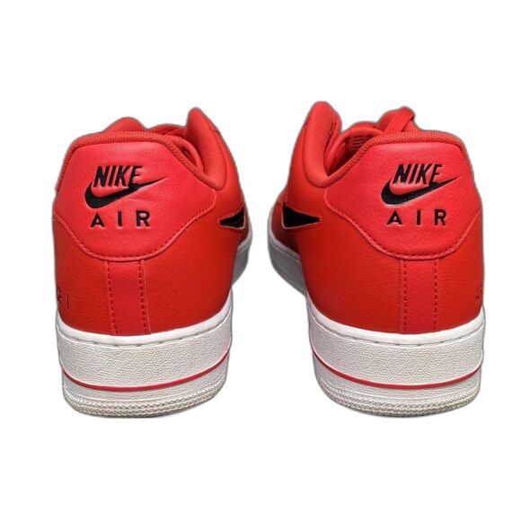 Nike Red Air Force 1 \'07 LV8 Cut Out Swoosh University Red Men\'s Sneakers 13 main image 5